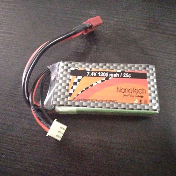 BATTERY/LIPO/RC/HOBI/MAINAN/PESAWAT/ENGINE/SHARK/1300 MAH/7, 4V/25C