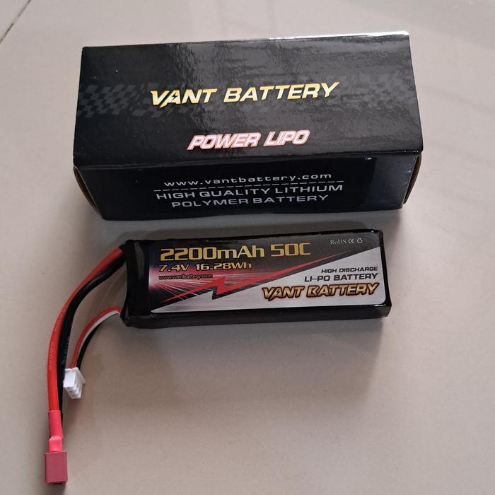 LIPO 2S 7.4V 2200MAH 50-100C VANT BATTERY