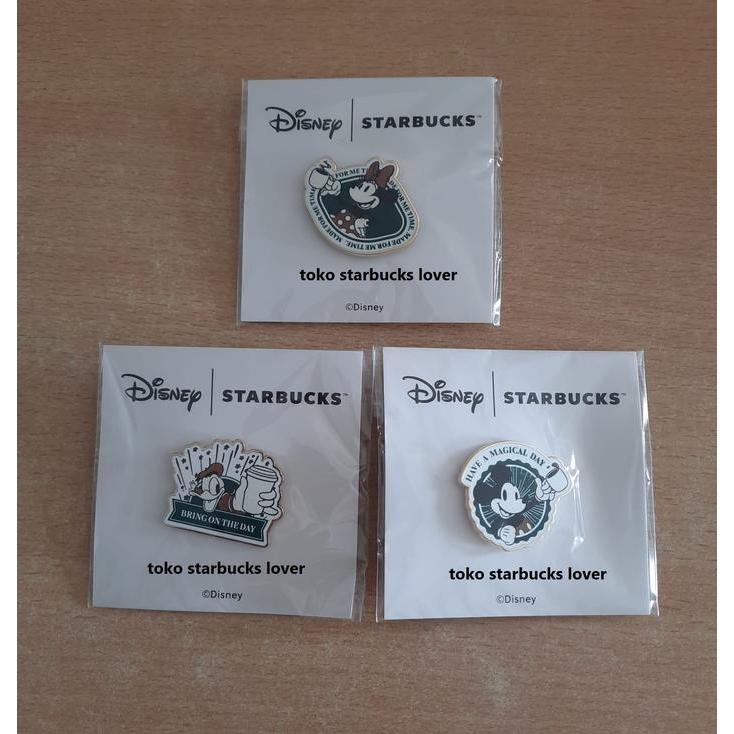 Starbucks Pin Enamel Disney Mickey Minnie Donald