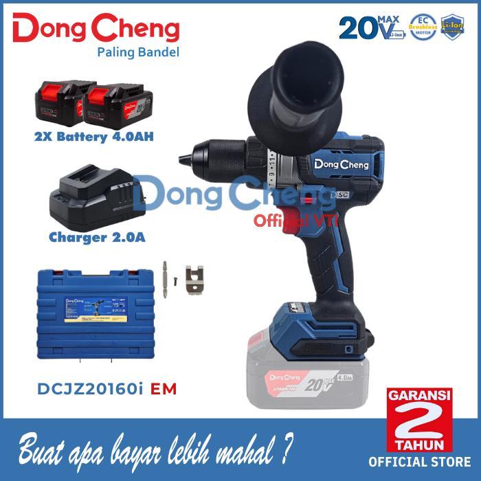 DongCheng DCJZ20160i EM Bor Baterai Cordless Brushless Impact Drill 20V DCJZ20160i Gratis Ongkir
