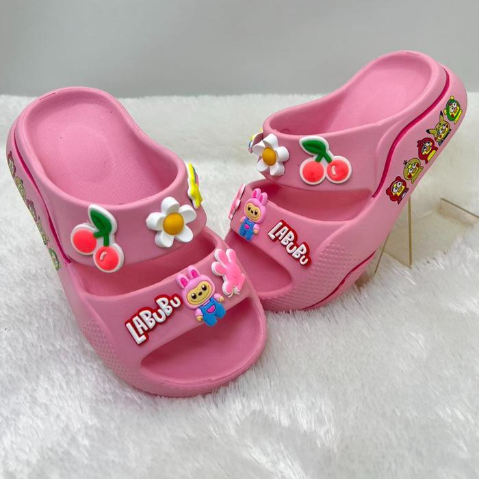 Calbi - Inkayni 2111 Sandal Selop Anak Perempuan Labubu Sandal Selop Karet Sandal Slide Lentur