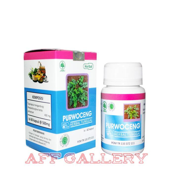 Kapsul Herbal Tunggal HIU Purwoceng Isi 60 Kapsul Original Stamina