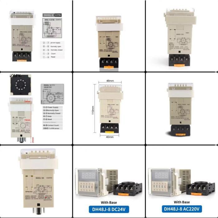 Omron Dh48S-S Dh48S-S-2Z Dh48S-2Zh Dh48S-1Z Dh48S-2Z Dh48J-8 Dh48J-8A Dh48J-11A Digital Timer
