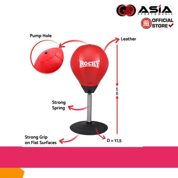 Punching Ball Rocky Mini (+Stand) Bola Tinju Ball Boxing Rpb-04