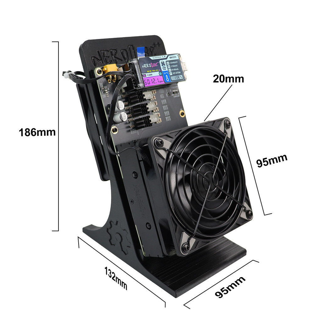 NerdQaxe++ 6TH/s Bitcoin Miner 100W Low Power SHA-256 BTC Solo Miner with 12V 10A PSU