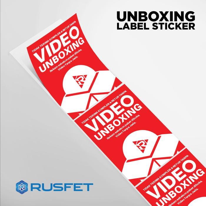 "New" Stiker Unboxing Paket/Stiker Wajib Unboxing/Label Unboxing