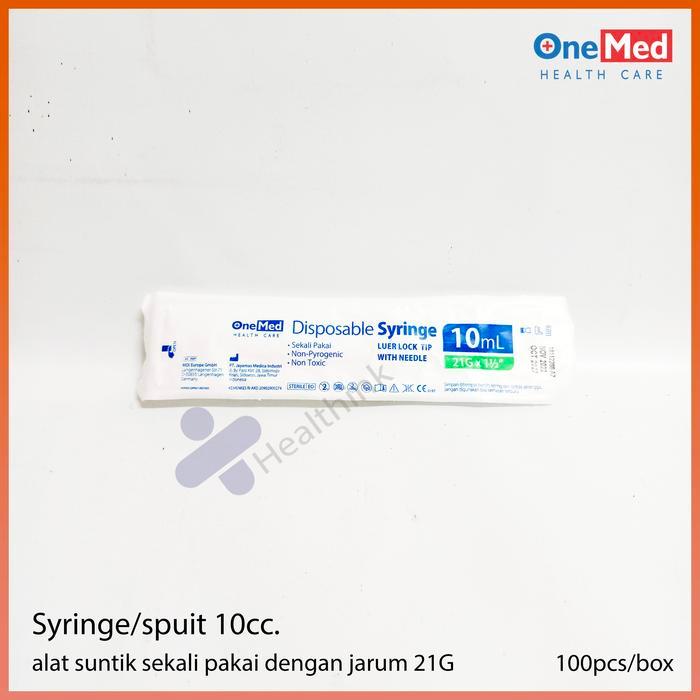 JTTOP" ONEMED DISPOSABLE SYRINGE 10ML/ SPUIT 10CC ONEMED