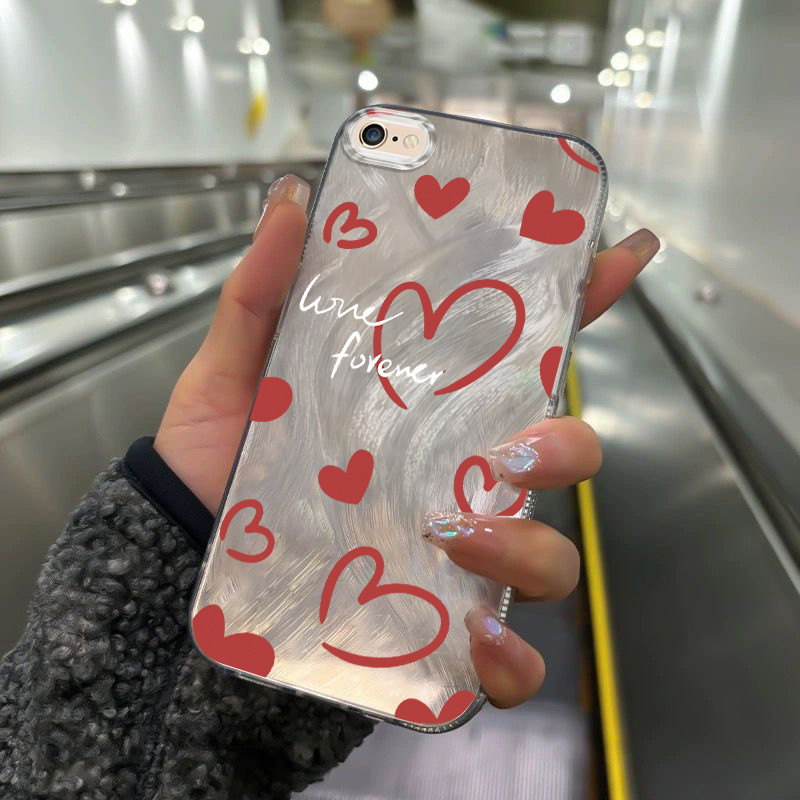 Casing Hp Untuk iPhone 7 Plus 8 Plus SE 2020 X Xr Xs Max Case Casing pola Cinta Kasing HP tipis Cesi