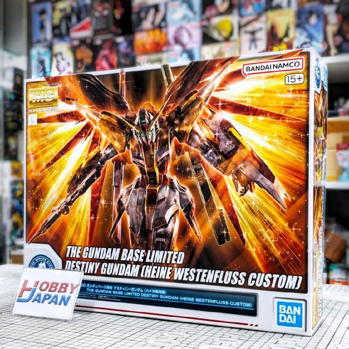 Ready MG Destiny Gundam Heine Westenfluss Custom Gundam Base Limited Bandai Modelkit Plamo
