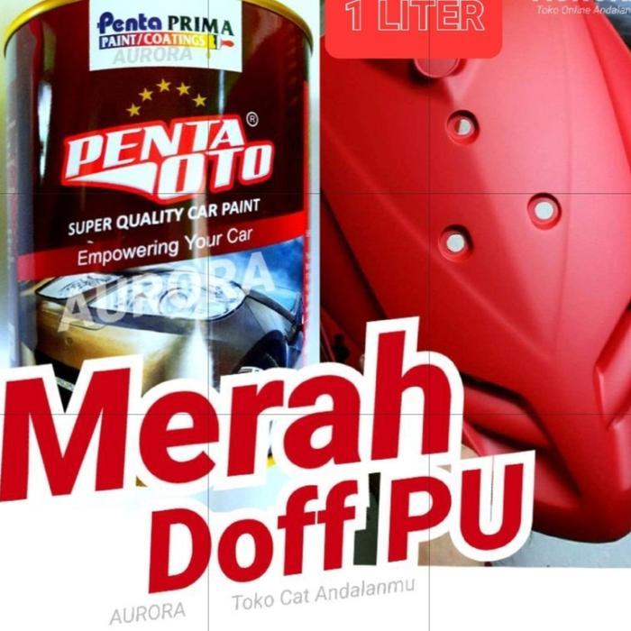 CAT PENTA OTO MERAH PU DOFF - SCOOPY RED DOF - 1 KG