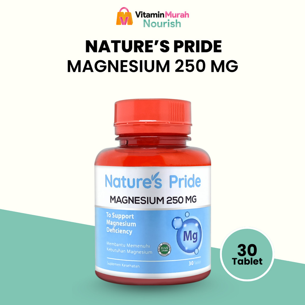 NATURE'S PRIDE MAGNESIUM 250mg ISI 30 & 100 TABLET - SUPLEMEN KESEHATAN