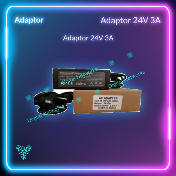 Adaptor 24V 3A Oem Power Adaptor 24V 3A Adaptor 24Volt 3Amp New