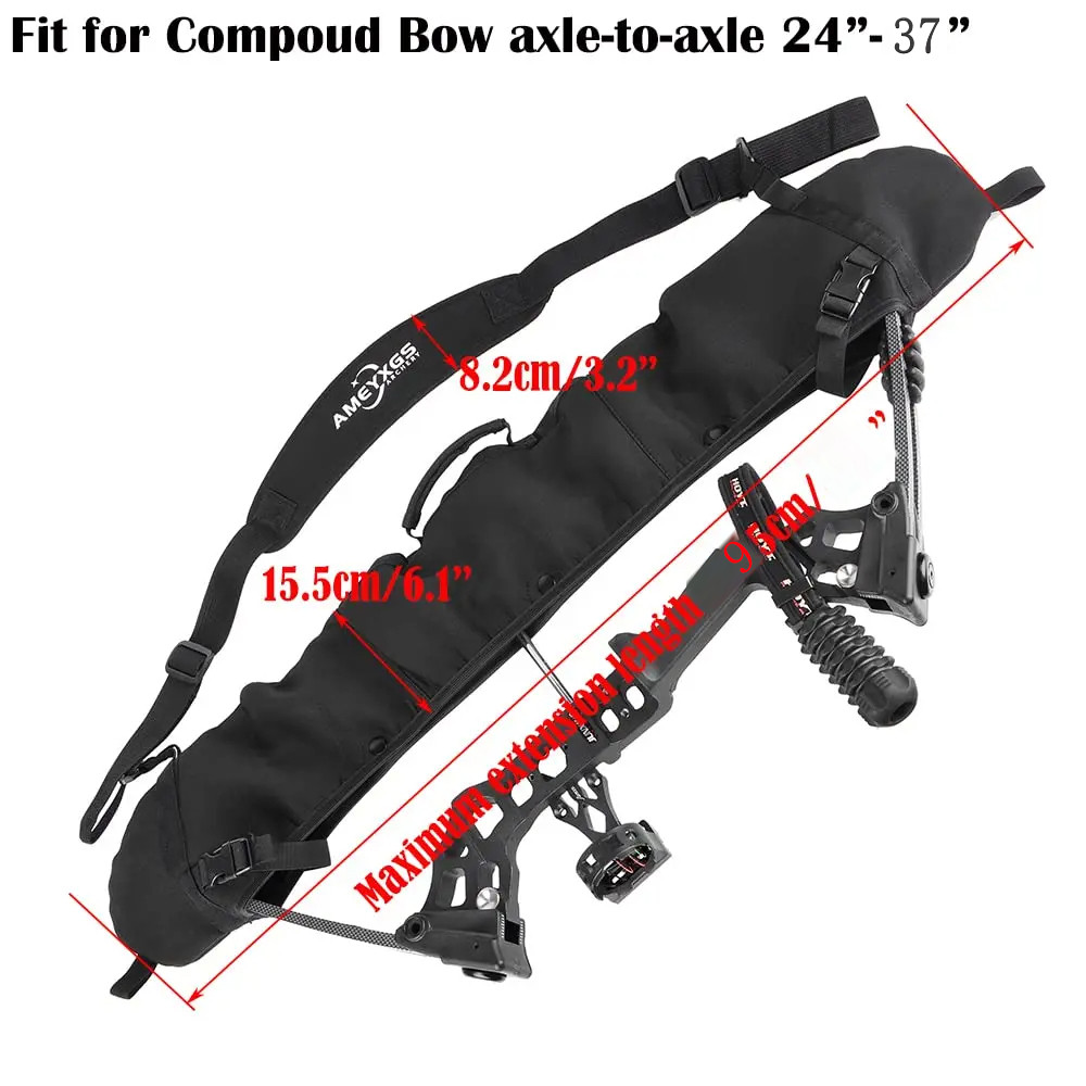 Archery Compound Bow Sling String Protector Compound Bow Sling Case Bk Carrying Shoulder Strap