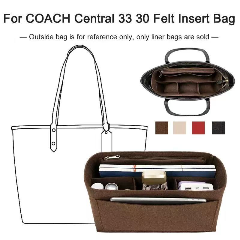 Purse Organizer Insert for Handbags Felt Bag Organizer for Tote & Purse Tote Bag Organizer Insert