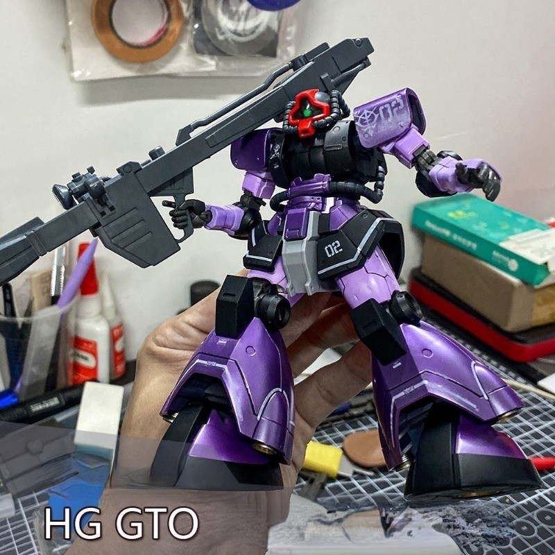 2025 Nuovo Jms Xx Hg 1/144 Gto Yms-08b Dom Black Tri-Stars Figure Assembly Model Joint Mobile Mech