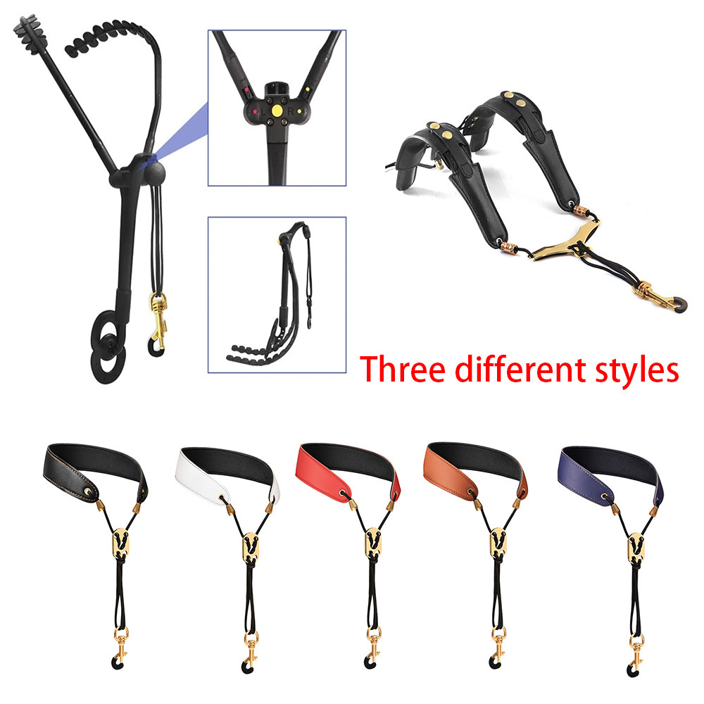 BESTPRICE Adjustable Saxophone Neck Strap Sling Comfortable Shoulder Harness Double Shoulder Straps 
