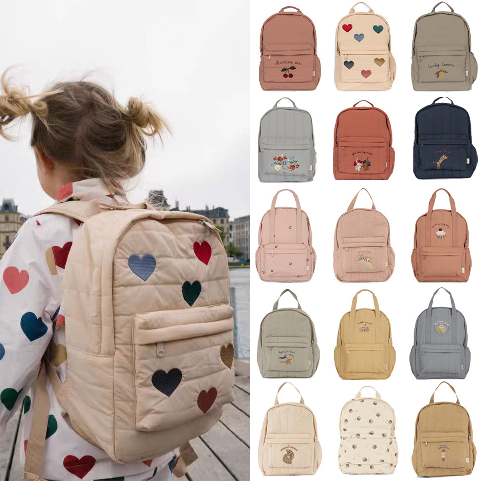 Mommy Bag Travel KS Brand Kid Cherry Backpack Primary Schoolbag Baby Children Waterproof Print