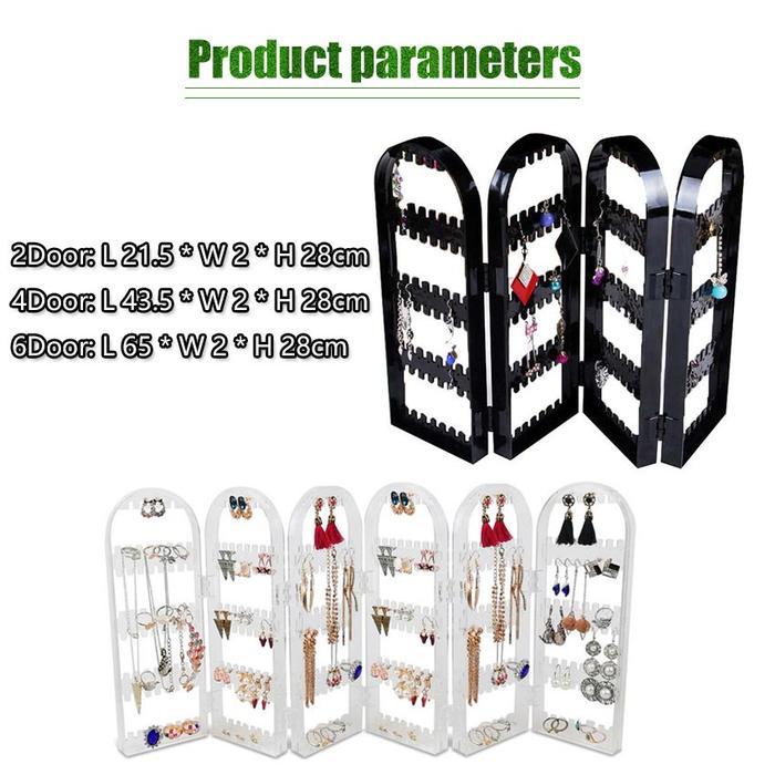 Rak Anting Acrylic Putar 360 Derajat Rak Penyimpanan Anting High Quality Product