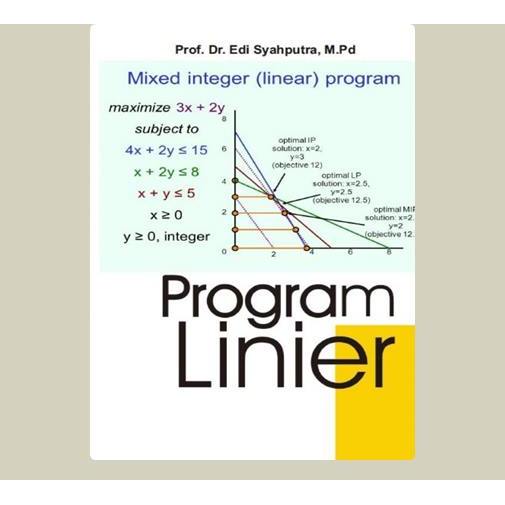 Program Linear. Edi Syahputra. 2015. UNIMED Press. Medan.