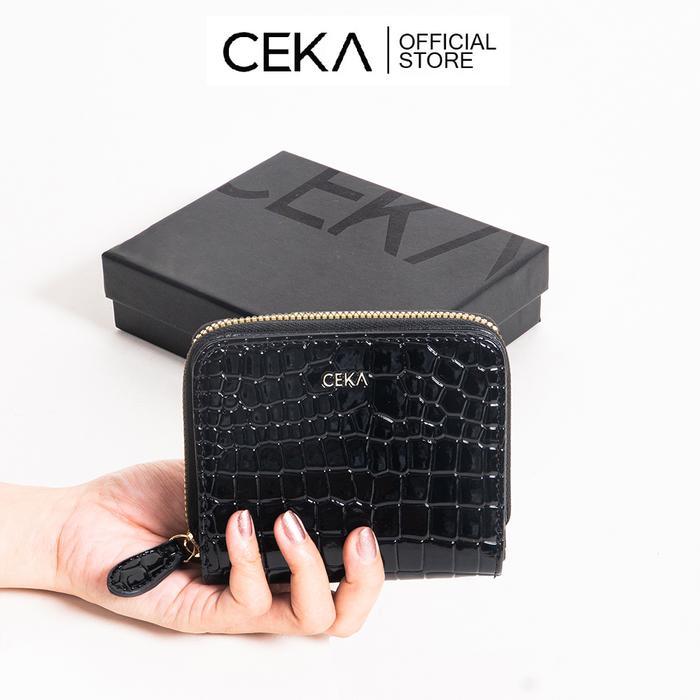 Elizabeth - Dompet Wanita Croco Printed Short Wallet Ariane Short Wallet
