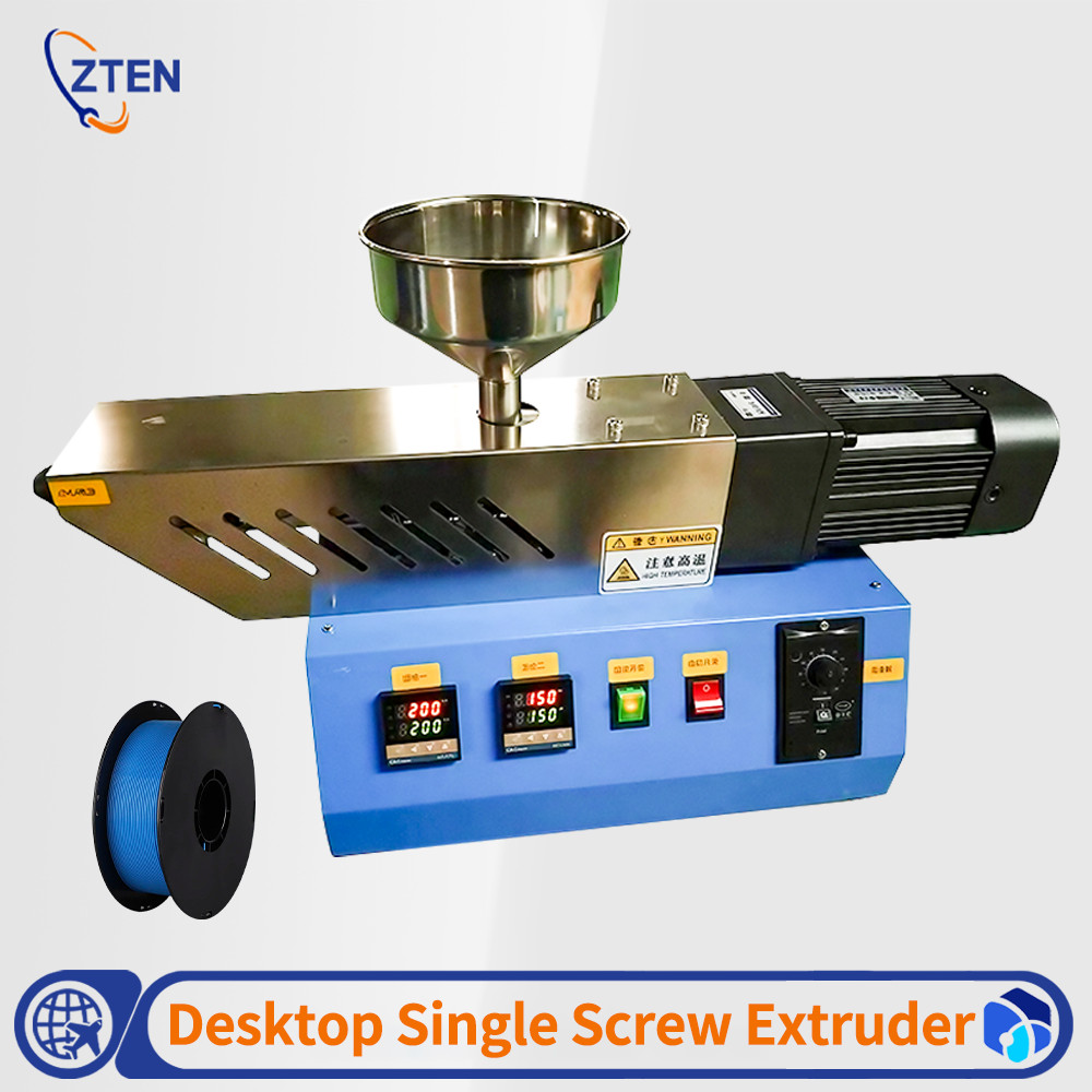 110V/220V Plastic Extruder Machine Polymer Injection Molding Machine Desktop Single Screw Extruder