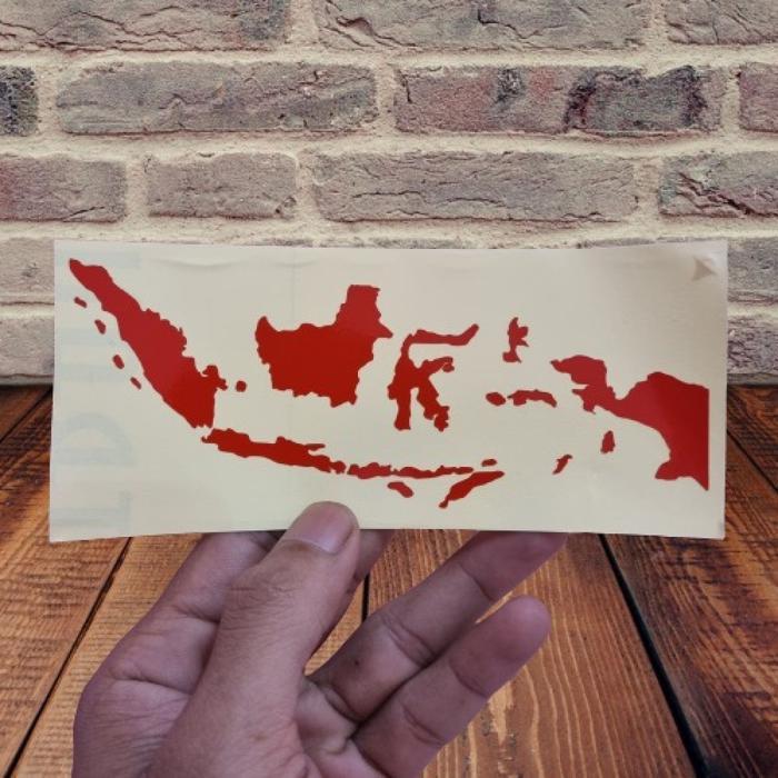 STICKER CUTTING PETA INDONESIA KEPULAUAN NUSANTARA , STIKER VARIASI LAPTOP MOTOR MOBIL PICKUP BUS