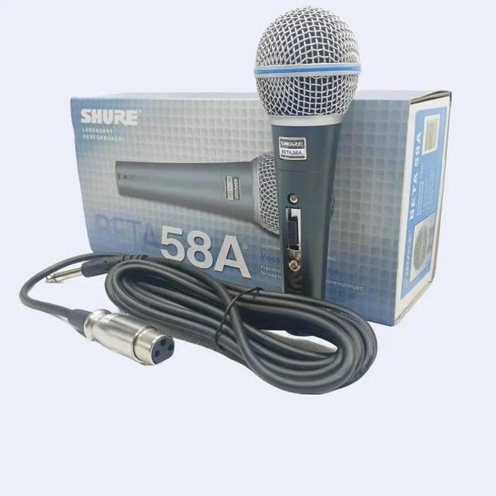 Mic Shure Beta 58 Mikropon Kabel Shure Beta 58 Mikrofon