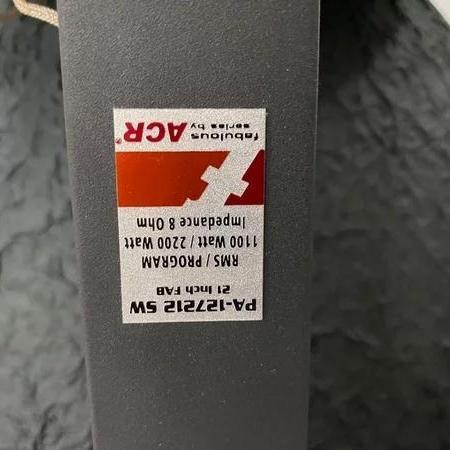 Speaker Acr Faboulous 21 Inch Pa-127212 Sw