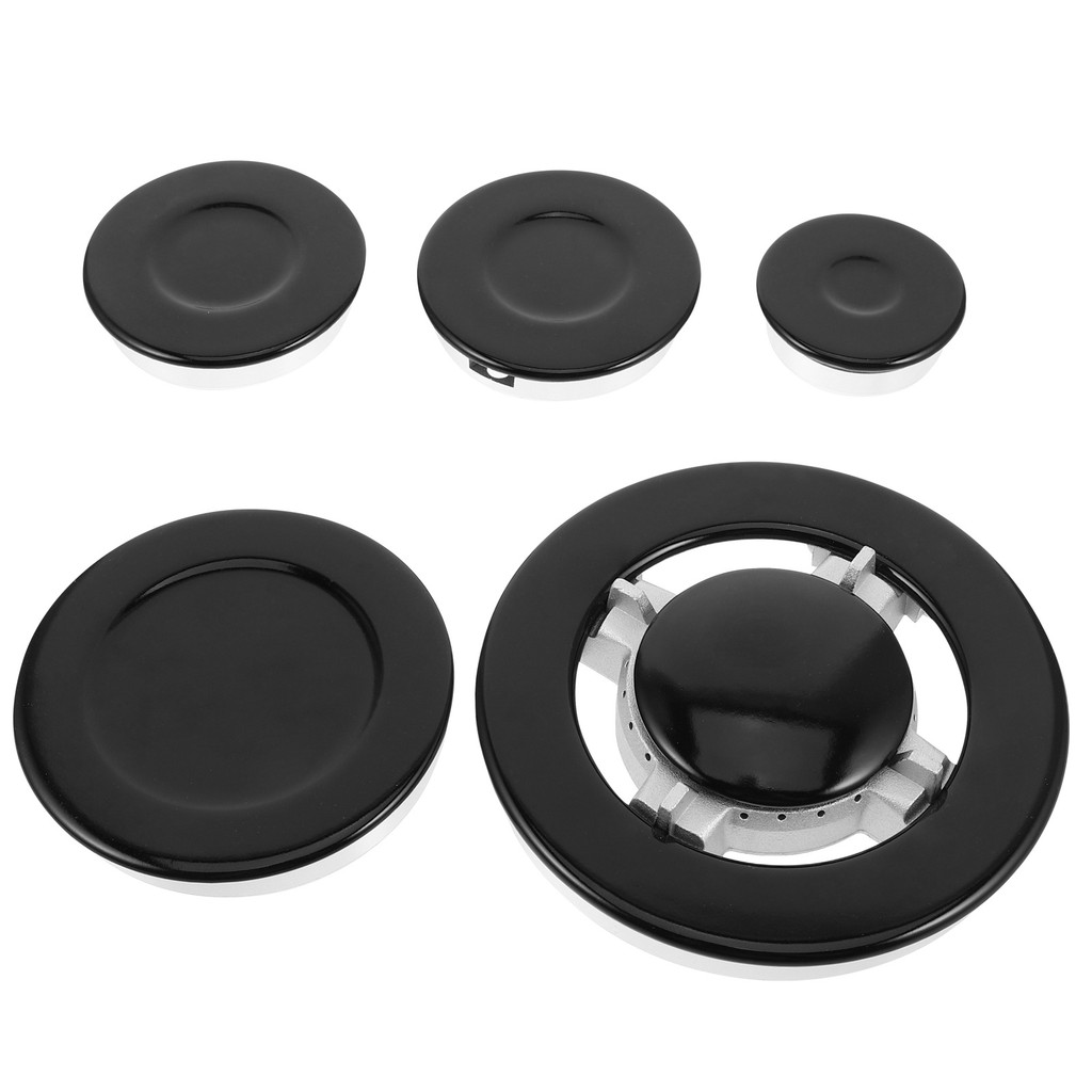 1Set Gas Stove Burner Flame Caps Precision Replacement Prevent Flame Overflow Compatible Gas Stove