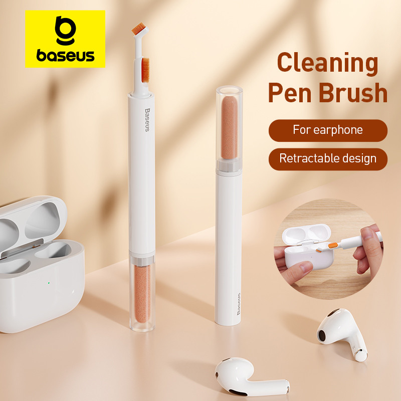 PROMO   Baseus Bluetooth Earphones Cleaning Pen Brush Cleaner Kit for Airpods Xiaomi Huawei Samsung 