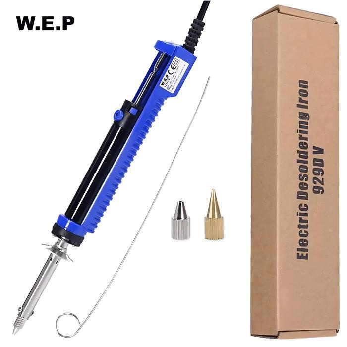 WEP 929D-V Tin Sucker Electric Desoldering Iron Solder Sucker Desolder