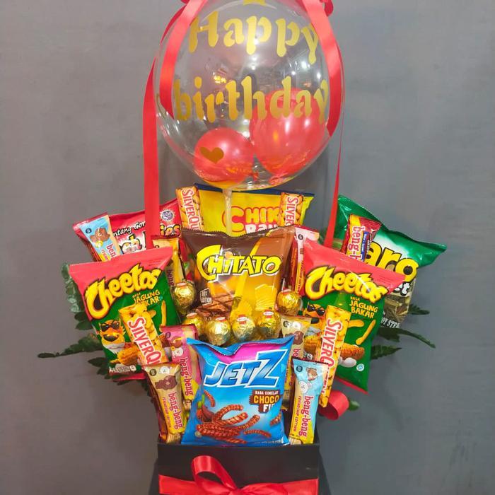 Buket snack. Buket makanan. Buket coklat. Handbuket snack makanan