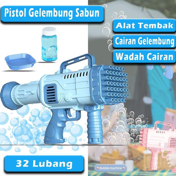 Mainan Gelembung Sabun Elektrik Dream Bubble 32 Lubang - Mainan Bubble Gelembung Sabun Elektrik