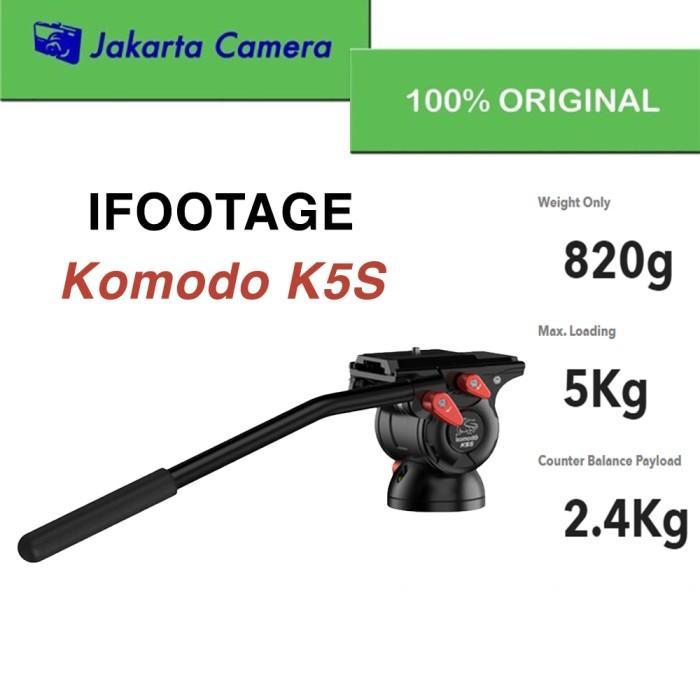 Ifootage Komodo K5S Fluid Head Tripod / Monopod Camera