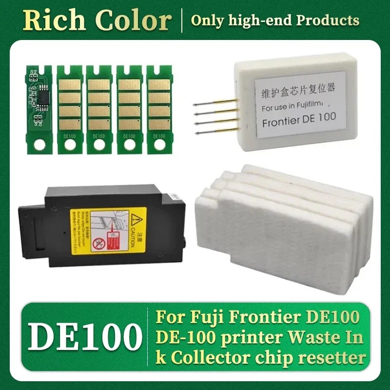 De100 Maintenance Tank Chip And Waste Ink Pad For Fuji Frontier De100 De-100 Printer Waste Ink