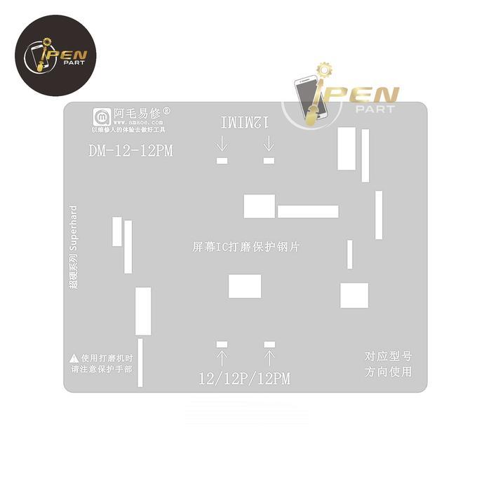 Cetakan Layar Iphone 12 Pro Dm12 Original Amaoe Bga Plat Stencil
