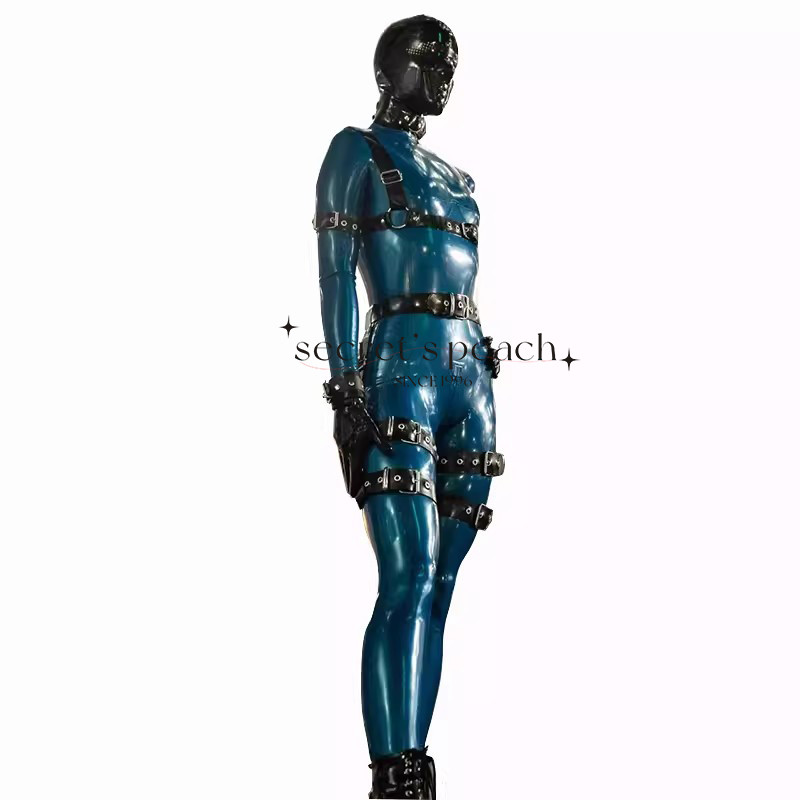 Latex Cosplay Catsuit Rubber Suit With Mask Socks Glooves Crotch Zipper Customized Sizes And Colors