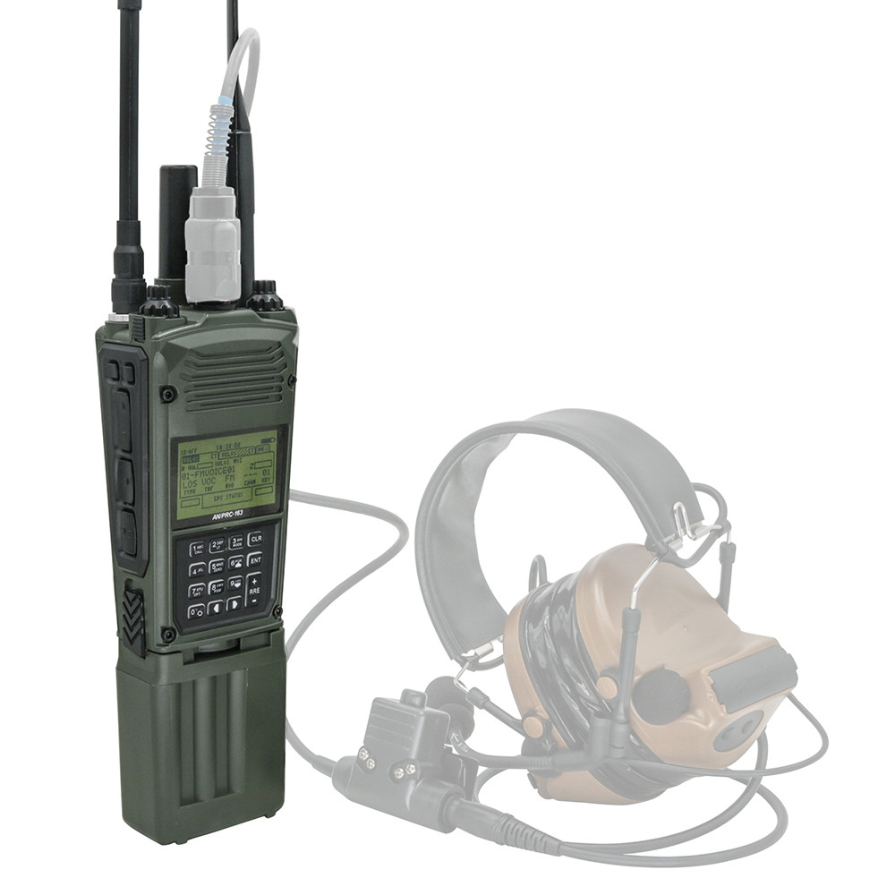 TS TAC-SKY PRC 163 Non-Functional Walkie Talkie Model  Tactical PRC-163 Harris Military Radio Dummy 
