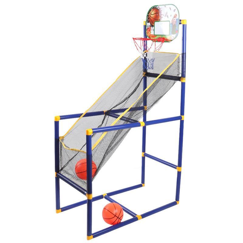 Indoor Basketball Shooting Machine Sports Playset Basketball Hoop Arcade Game Brain-Training Toy For