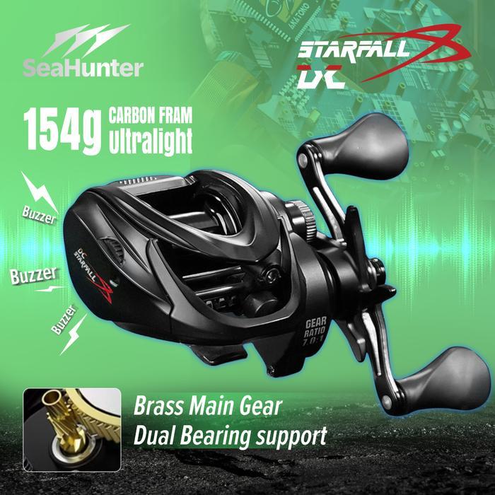 KASTKING X SEAHUNTER STARFALL DC REEL BC BUZZER DIGITAL CONTROL SYSTEM BAITCASTING REEL PANCING
