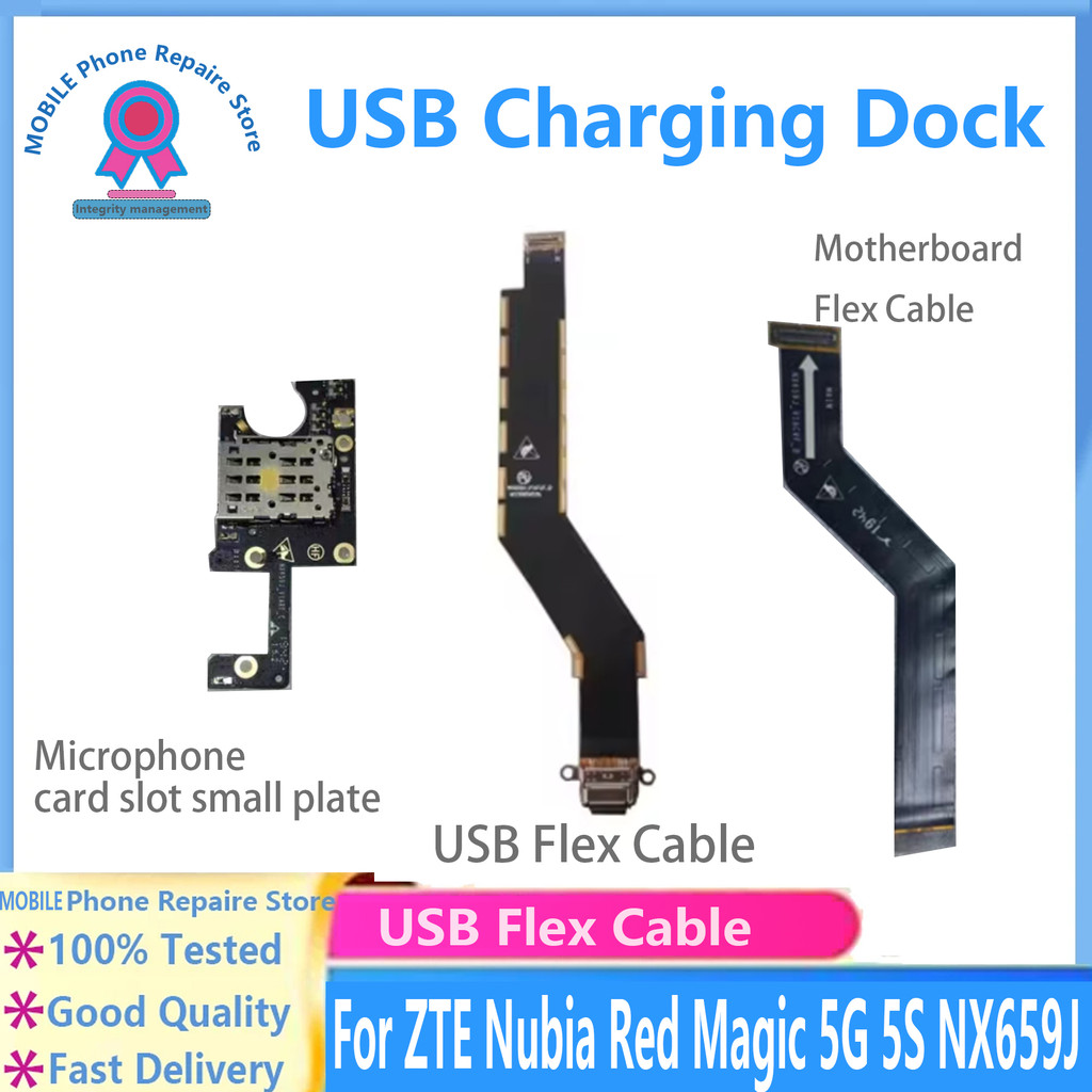 Usb Charge For Zte Nubia Red Magic 5G 5S Nx659J Usb Plug Charging Port Charge Board Flex Cable Full