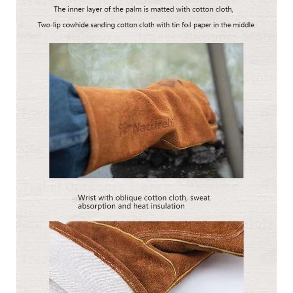 Sarung Tangan Safety Kulit Naturehike Nh20Fs042 Masak Tahan Anti Panas