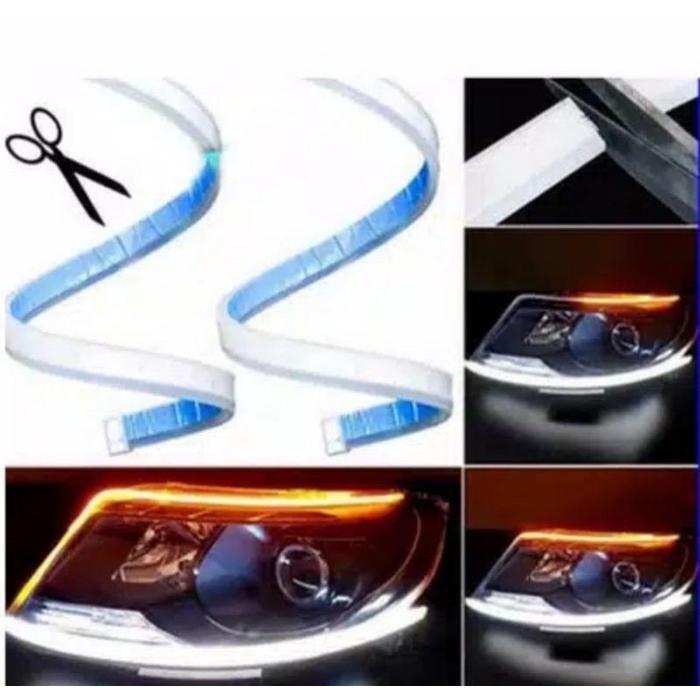 Lampu alis running 60cm 30 cm alis running mobil motor HARGA SATUAN