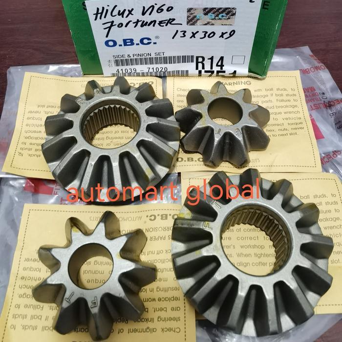 Gigi Gardan Depan Hilux Doble Cabin Set 4Pc 41039-71020 71010