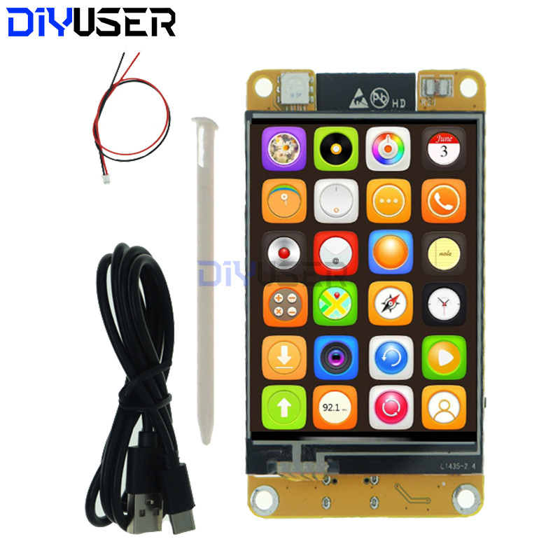 Diyuser Esp32 Lvgl Wifi&Bluetooth Development Board 2.4 Inch Touch Lcd Tft Module 240*320 Smart