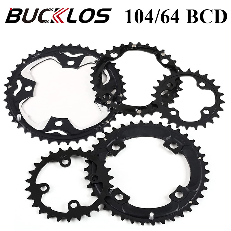 Bucklos 104/64 Bcd Chainring 22T 24T 26T 32T 38T 42T 44T Mtb Chainring 9S 10S Mountain Chainwheel