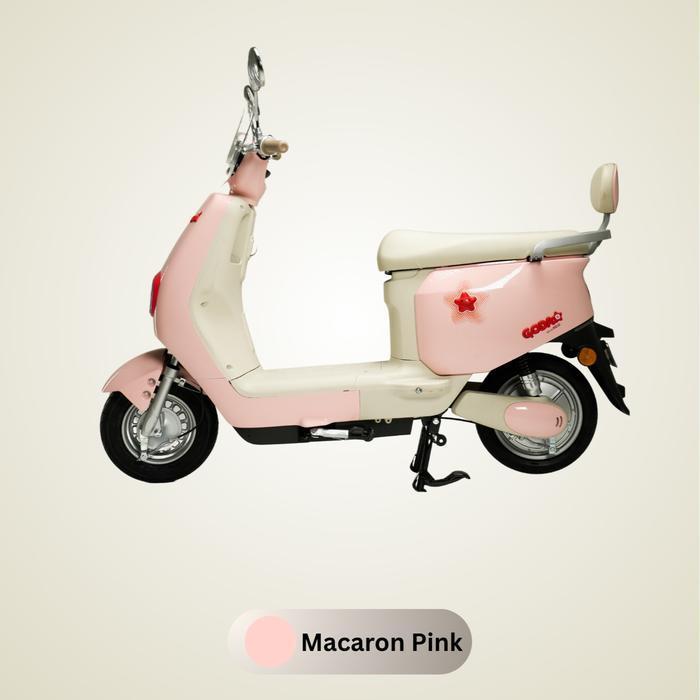 NEW GODA -Sepeda Listrik 48V12AH - NEO GD 123 - Makaron Pink - Makaron Pink
