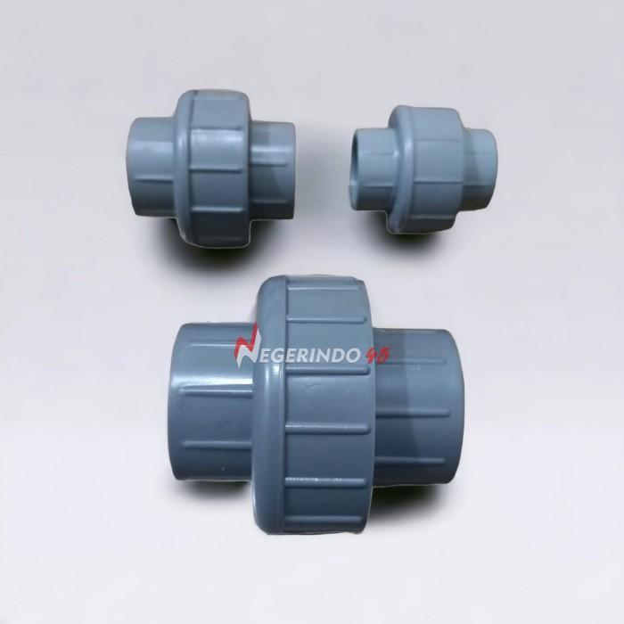 "New" WATER MUR PVC POLOS WATER MUR SAMBUNGAN PIPA PVC PARALON 1/2 3/4 1"