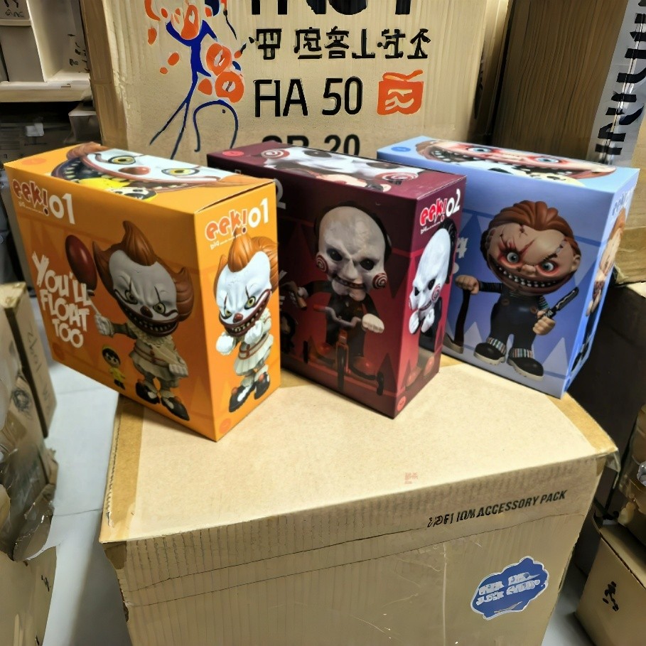 New Stingrayz Eek Big Mouth Horror Series Q Version Action Figures Chucky Pennywise Billy Puppet