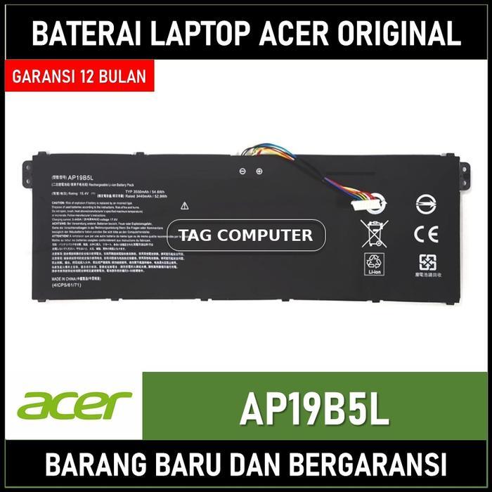 BATERAI ACER TRAVELMATE P214-52 TMP214-51 TMP214-52 AP19B5L ORIGINAL